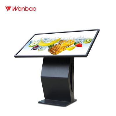 Macchina orizzontale di domanda di tocco interattiva interamente in un chiosco infrarosso del touch screen