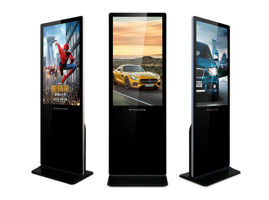 Chiosco LCD dell'interno ultra esile di pubblicità del contrassegno di Wifi Digital con vetro temperato