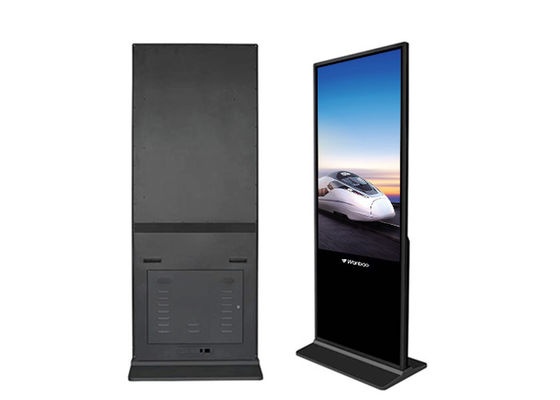 Giocatore LCD diritto di pubblicità del pavimento interattivo di tocco LED 65&quot; grande schermo