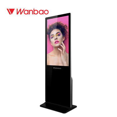 pavimento a 65 pollici 43 50 55 che sta LCD annunciando schermo dell'OEM Android del giocatore il video