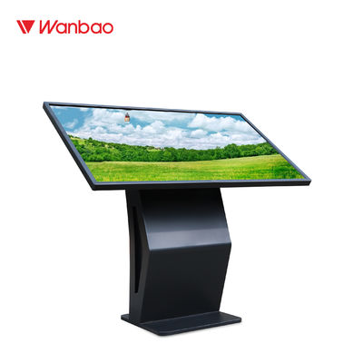 Condizione orizzontale del pavimento del PC del chiosco della macchina di domanda del touch screen di multimedia dell'interno