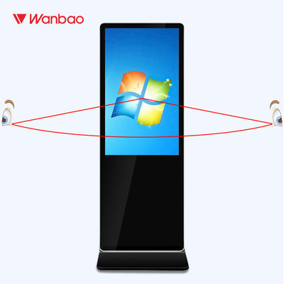 Chiosco interattivo intelligente 65" dell'esposizione del touch screen con autonomo dell'interno dell'ente esile