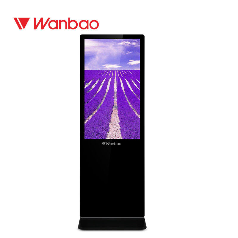 pavimento a 65 pollici 43 50 55 che sta LCD annunciando schermo dell'OEM Android del giocatore il video
