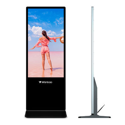 Chiosco a 55 pollici Wifi 64G del touch screen di vendita calda che annuncia il giocatore dell'esposizione