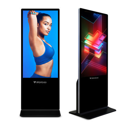 Chiosco a 50 pollici Wifi 3G del touch screen che annuncia vista di pubblicità del contrassegno di Digital del contrassegno di Digital del giocatore dell'esposizione